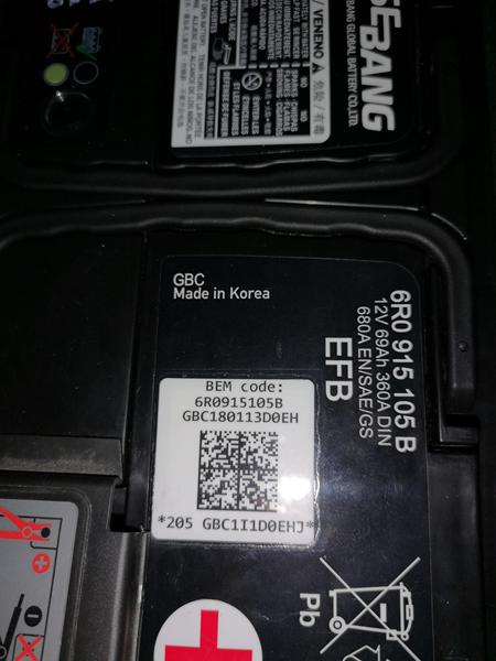 kodning af nyt batteri golf 7