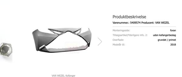 Pris på maling af kofanger