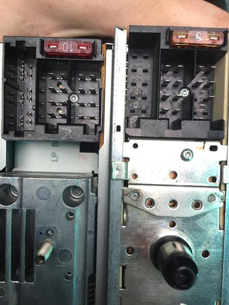 Strøm til blaupunkt anlæg i Audi 100