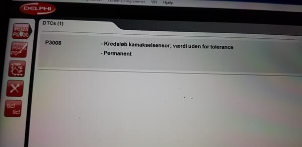 touran med knastakselsensor fejl