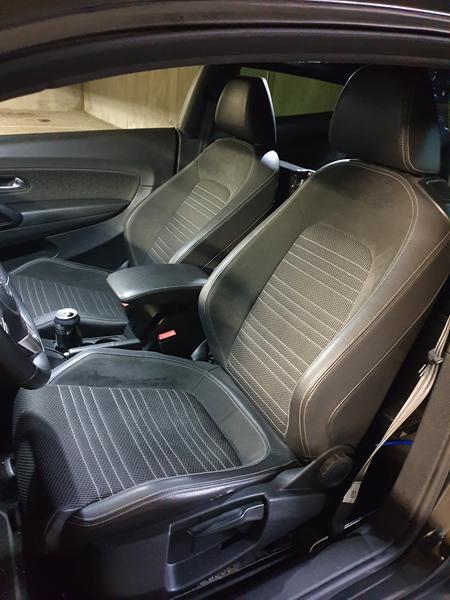 Scirocco sæder i alcantara/læder