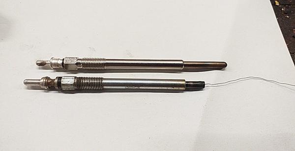 Hjælp gløderør knækket i spidsen