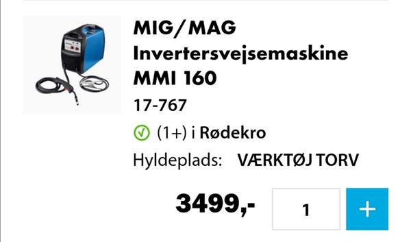 biltema 160amp svejseapparat 