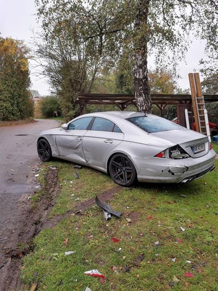 Smadret Mercedes CLS - totalskadet?