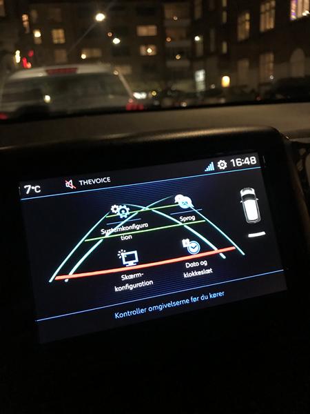 Peugeot 208 bakkamera