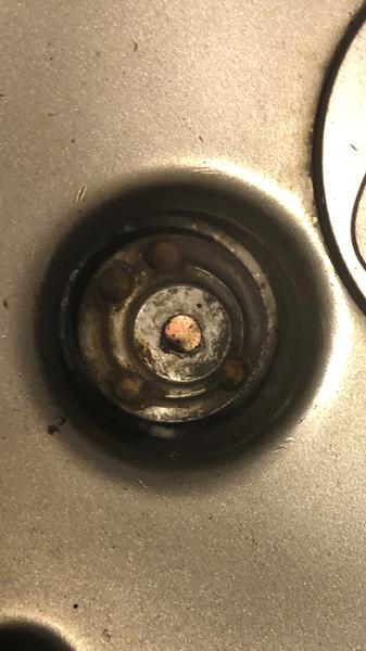 Mistet topnøgle til låsebolte på alufælge. Honda Civic 2004