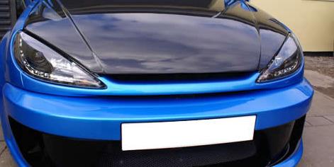 Emblemfri front Peugeot 206