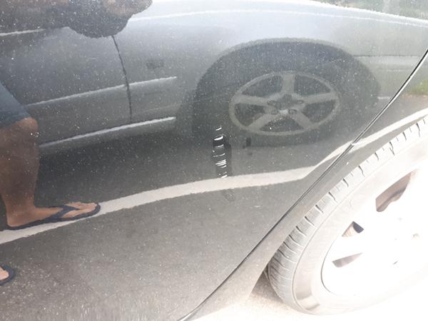 Parkeringsskade på bagdøren