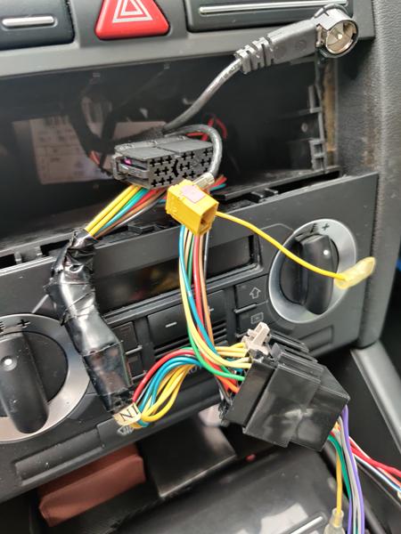 Ingen lyd i ny 1din? Audi a3