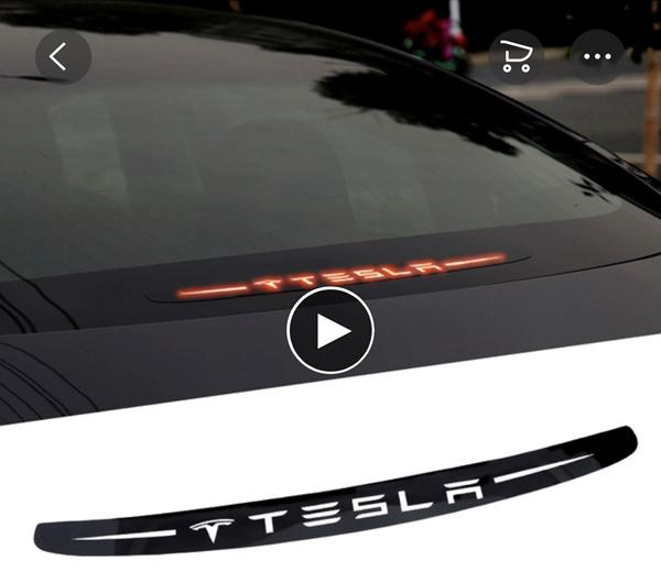 Delvist dækket bremselys/bremselygte