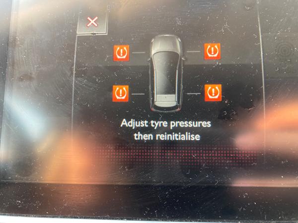 Dæktryks registrering Peugeot 308