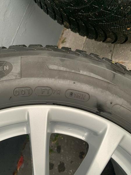 Alder på vinterdæk (Michelin Alpin A4 - manglende DOT-del?)