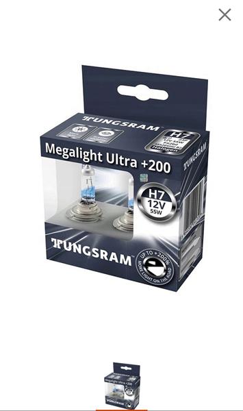 Tungsram H7 MEGALIGHT ULTRA + 200%
