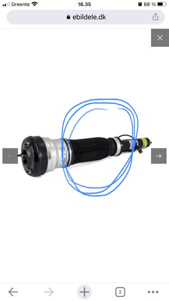 Hjælp til manchet på luftstøddæmper på MB GLE