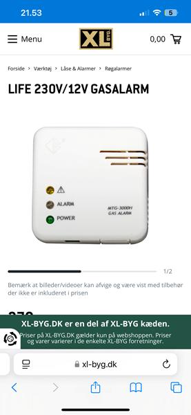 Gas alarm campingvogn 