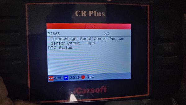Fejlmelding P2565 VW Passat 2,0 TDI 3C/B6