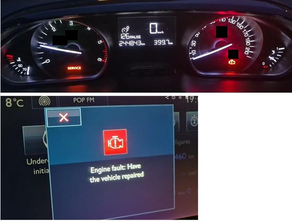Fejl Peugeot 208