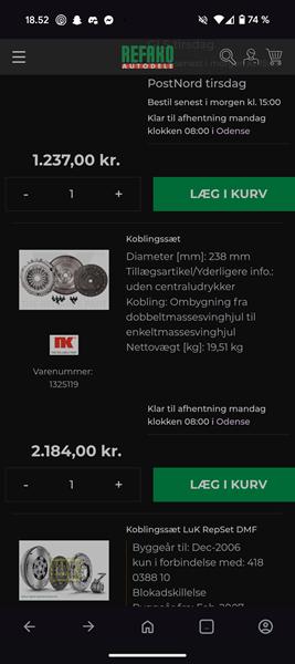 Ombygning til enkelt masse svinghjul fra DMF