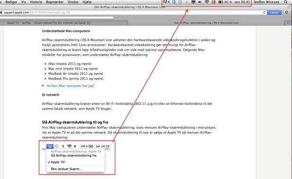 Apple fans!!! Hjælp til skærmdublering med Mac via Apple TV