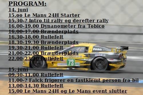GRATIS Le Mans arrangement på Skjern Tekniske Skole i morgen