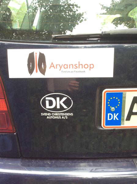 Klistermærke fjernelse. 