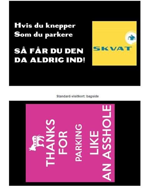 Parkerings visit kort! :D