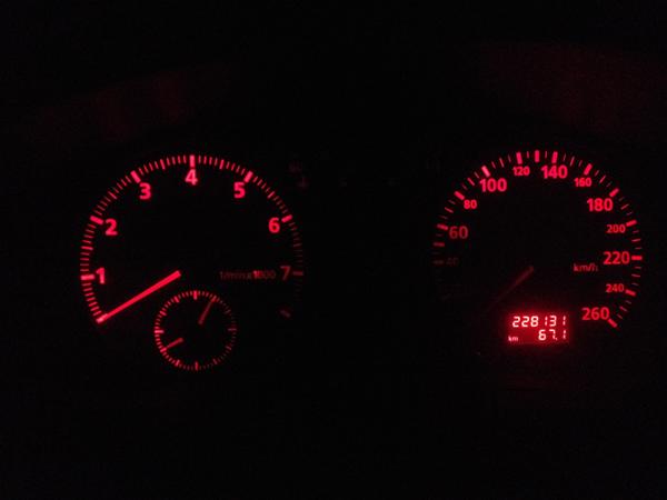 Problem med Intrumentlys