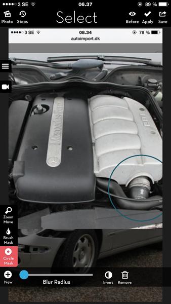 Rense tilsodet motor med bremserens