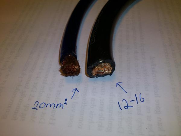 Strømkabels tykkelse ?