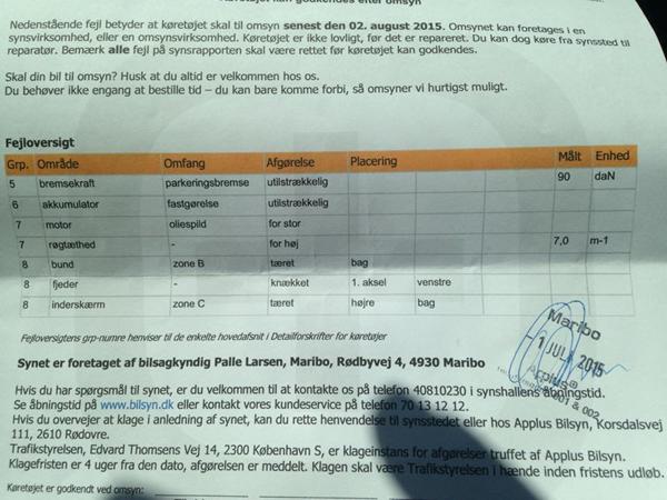 Syn af Opel HJÆLP (røgtæthed)