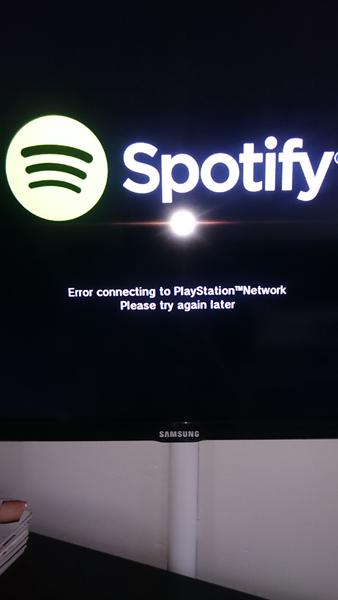 Problemer med Spotify på ps3