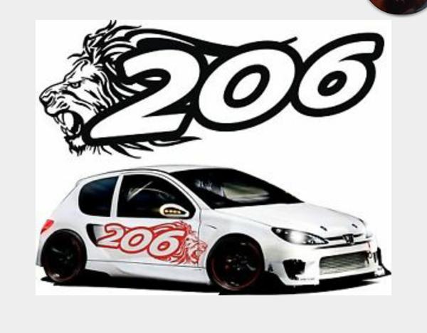 klistermærker Peugeot løve