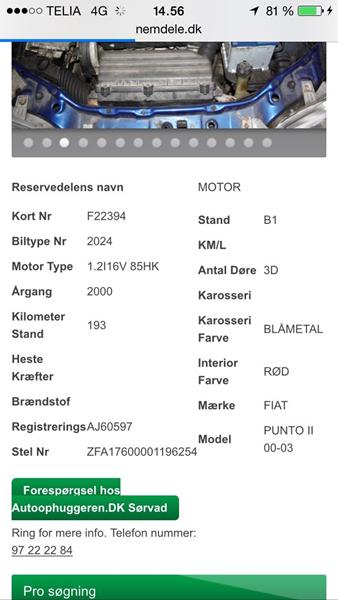 Skift af motor, lidt i tvivl 