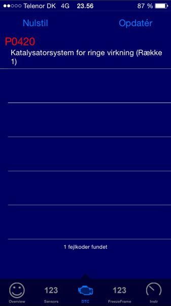 katalysatorsystem for ringe virkning (række 1)