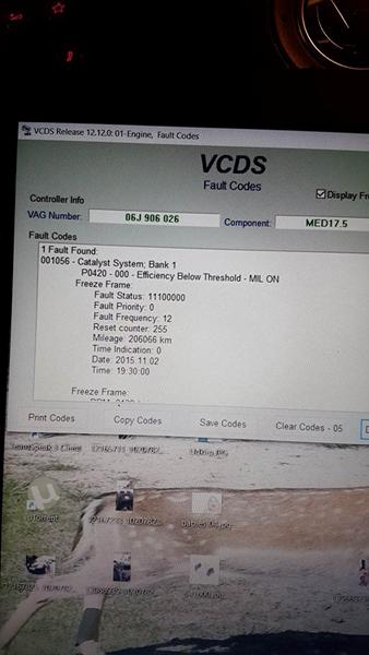 Fejl kode VCDS Passat 3C??