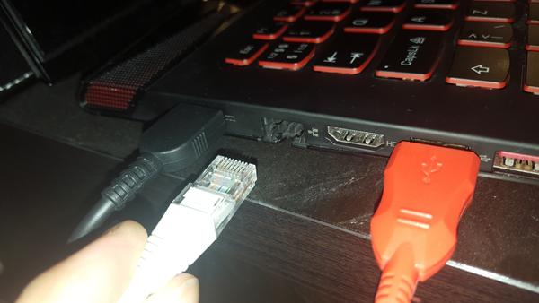 Internet kabel passer ikke.