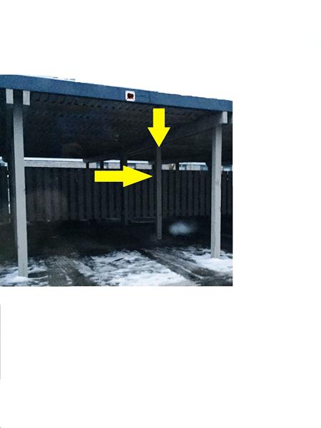 Hjælp til beskyttelse af bildøren  (Carport)