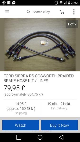 Stålarmerede bremseslanger 