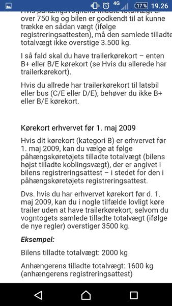 Trailer kort eller ej med campingvogn 