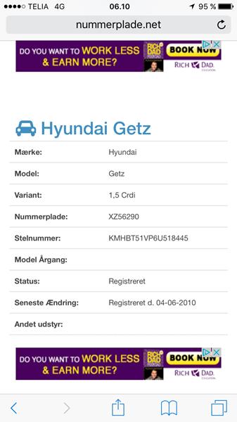 Hyundai Getz Kørelys relæ