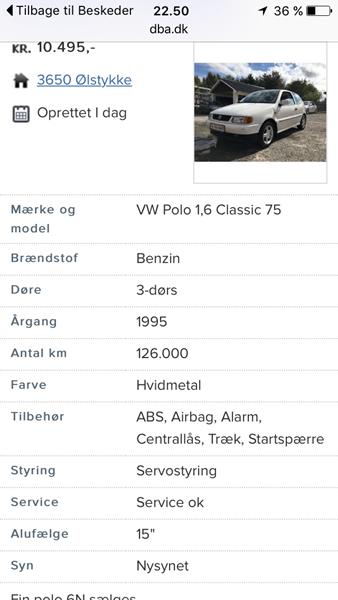 Køb af polo 6N?