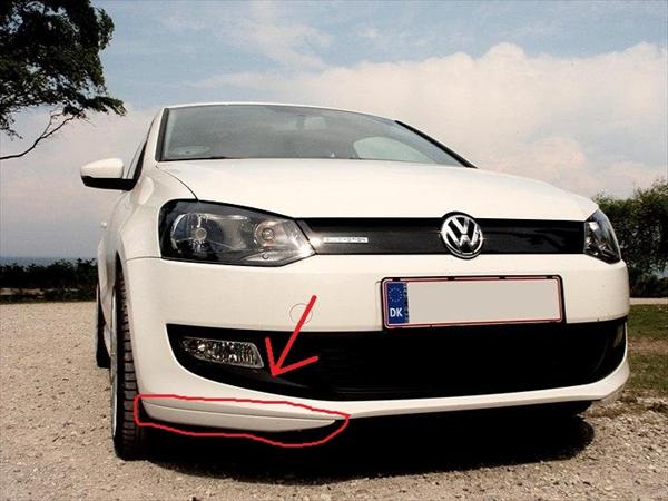 Polo 6R Bluemotion 2010 underlæbe