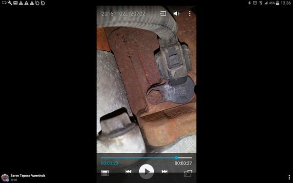 Knastaksel sensor sidder fast Nissan almera