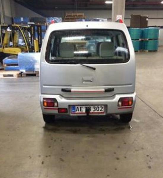 afmontering af anhængertræk på Suzuki Wagon