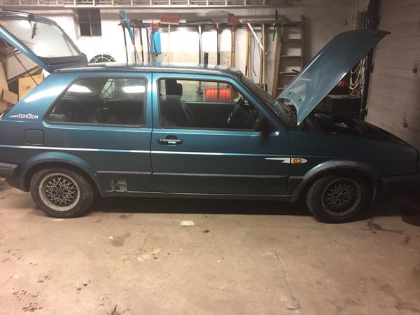 Golf 2 kølevand tømmes i kabine?