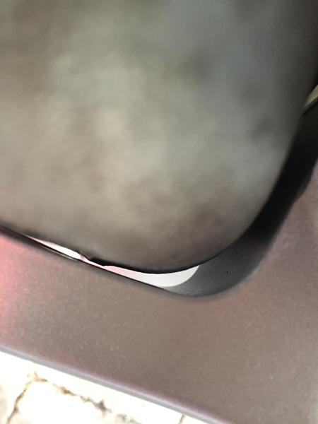 Fælg og bremsekaliber kysser nærmest hinanden