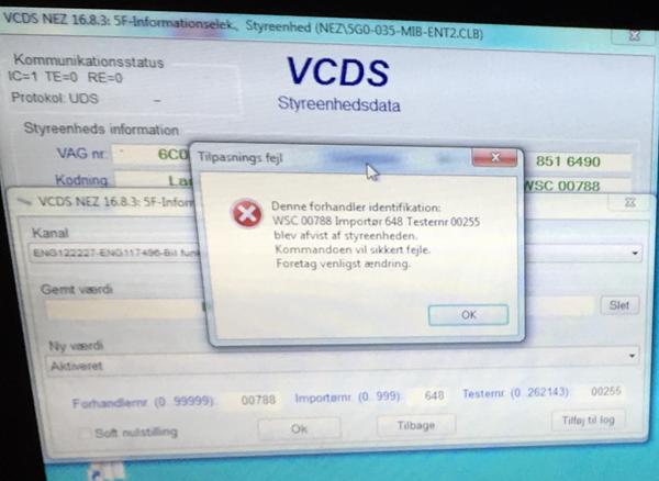 vcds kodning på POLO 6C