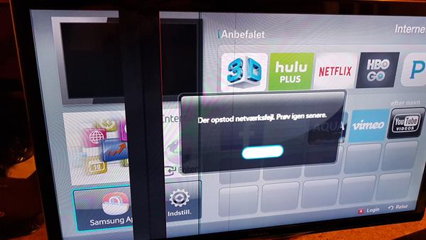 min tv har fået sådan en kæmpe streg over skærmen. ?