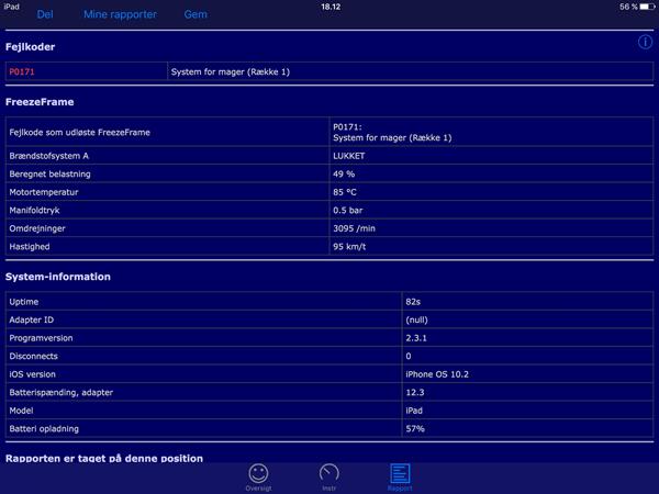 Fejl P0171 System for mager. 