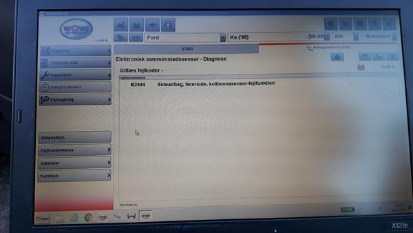 ford ka 2007 airbag fejl, hjælp :)